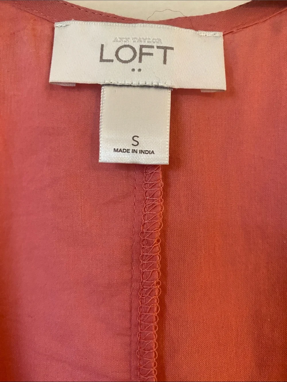 LOFT Coral Crochet-Trim Sleeveless Camisole